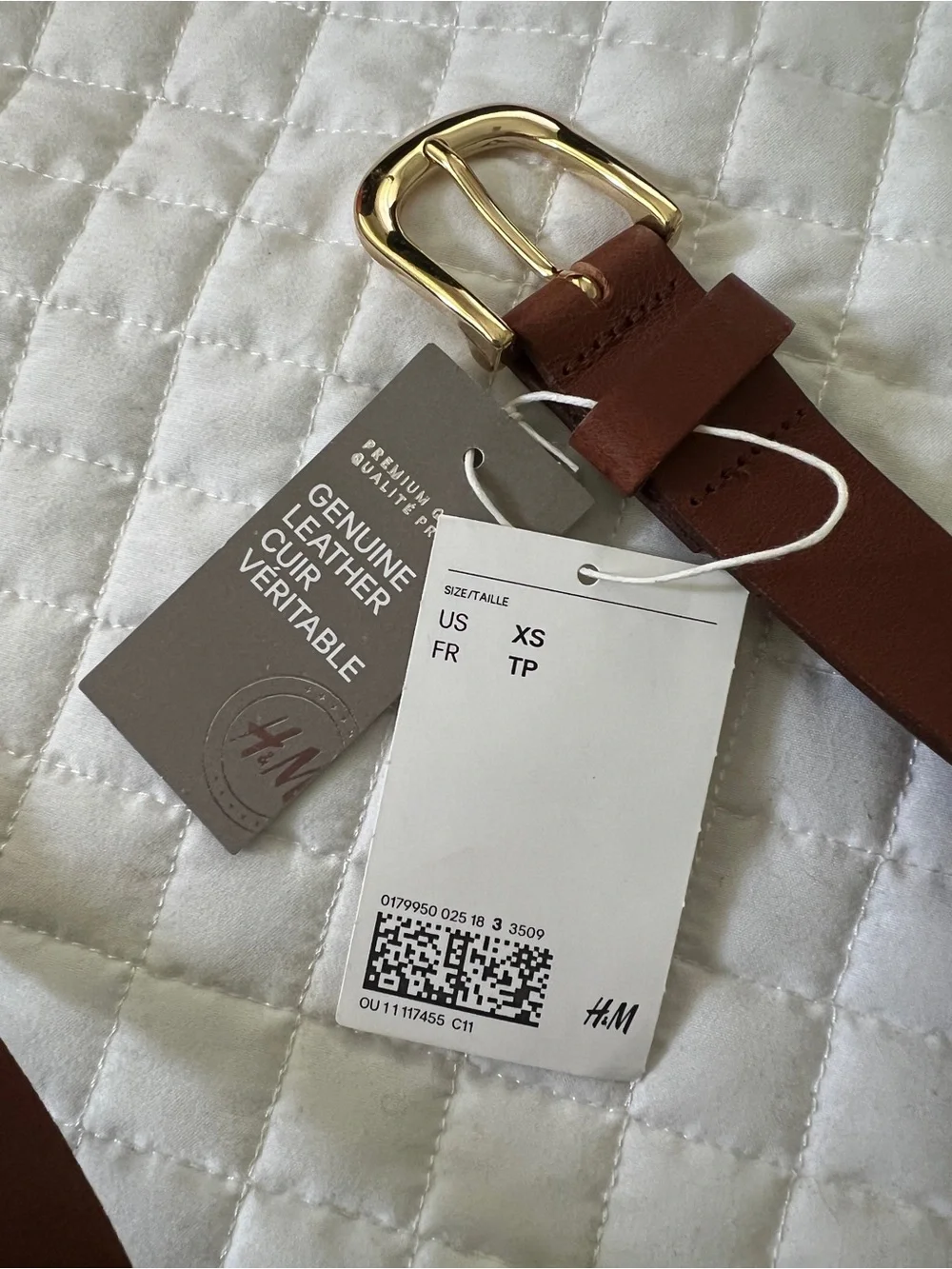 H&M Brown Leather Belt